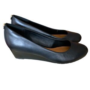 Clarks  Vendra Bloom Black Wedge Shoes Size 7.5 M